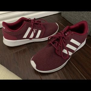 Adidas cloudfoam maroon shoes